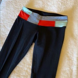 Lululemon Black Colorblock Leggings